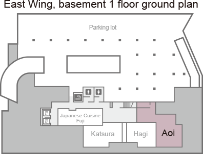 [East Wing, basement 1 ground plan] Aoi.