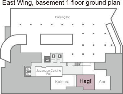 [East Wing, basement 1 ground plan] Hagi.