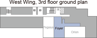 [West Wing, 3rd floor ground plan]